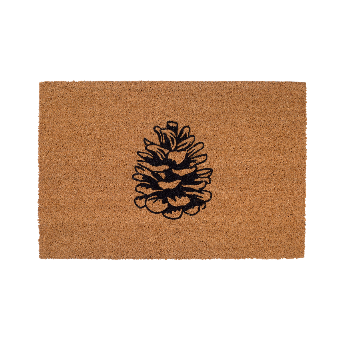Nature Lover Pine Cone Coir Doormat