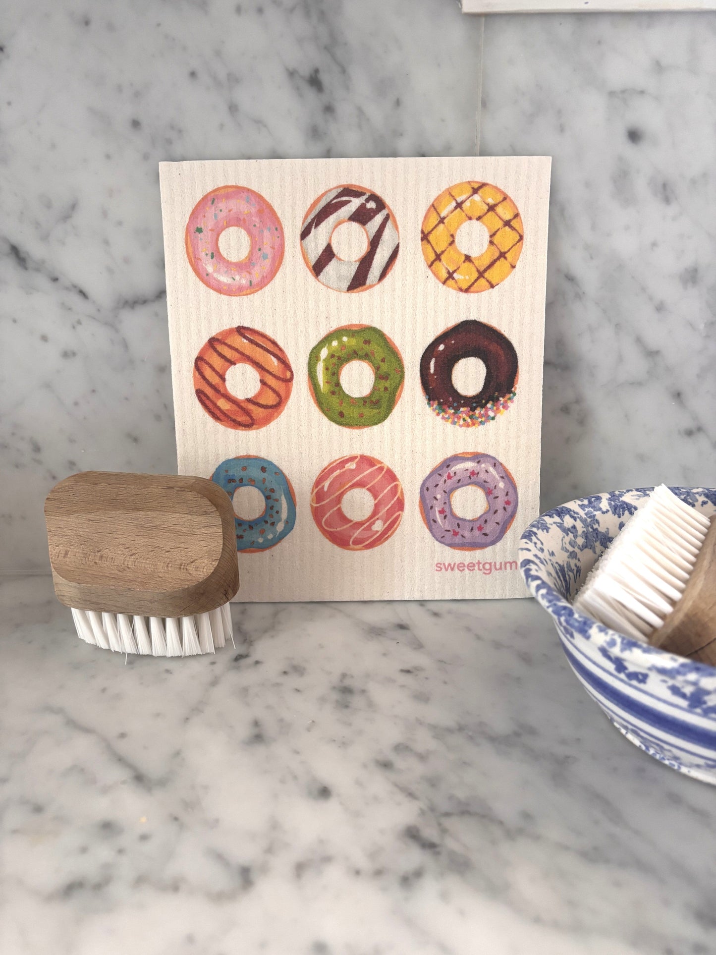 Nine Donuts Swedish dishcloth | Multi-color