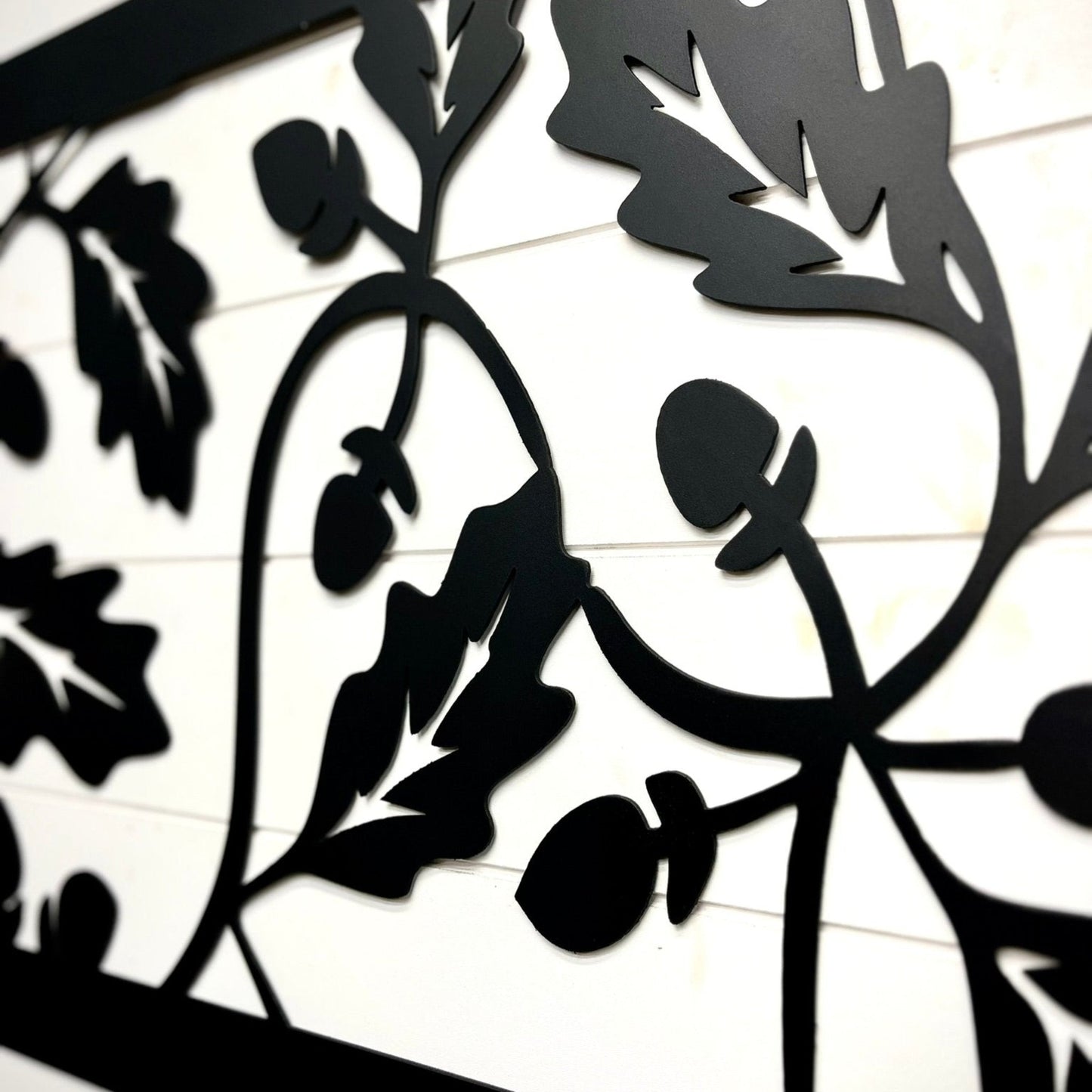 Oak Leaves & Acorns Metal Wall Art