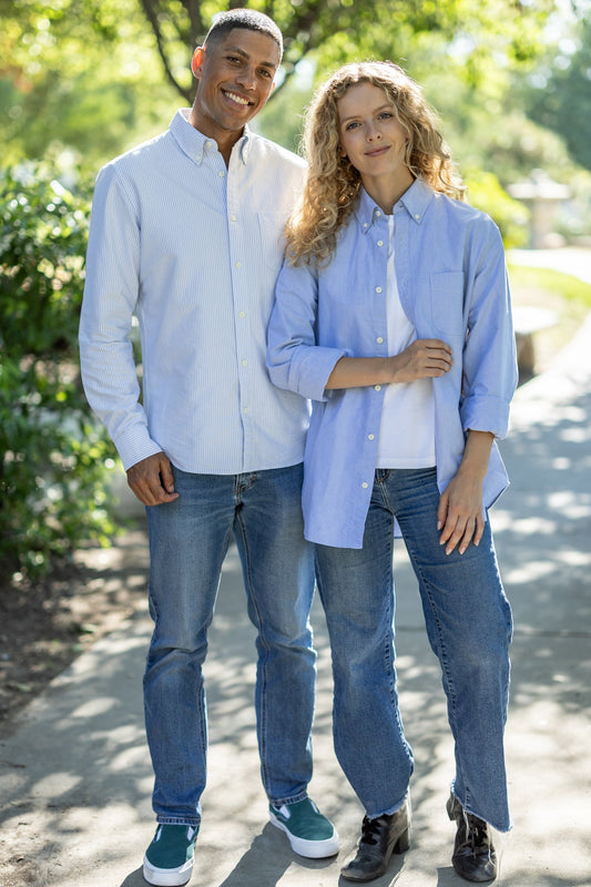Organic Unisex Cotton Oxford Shirt