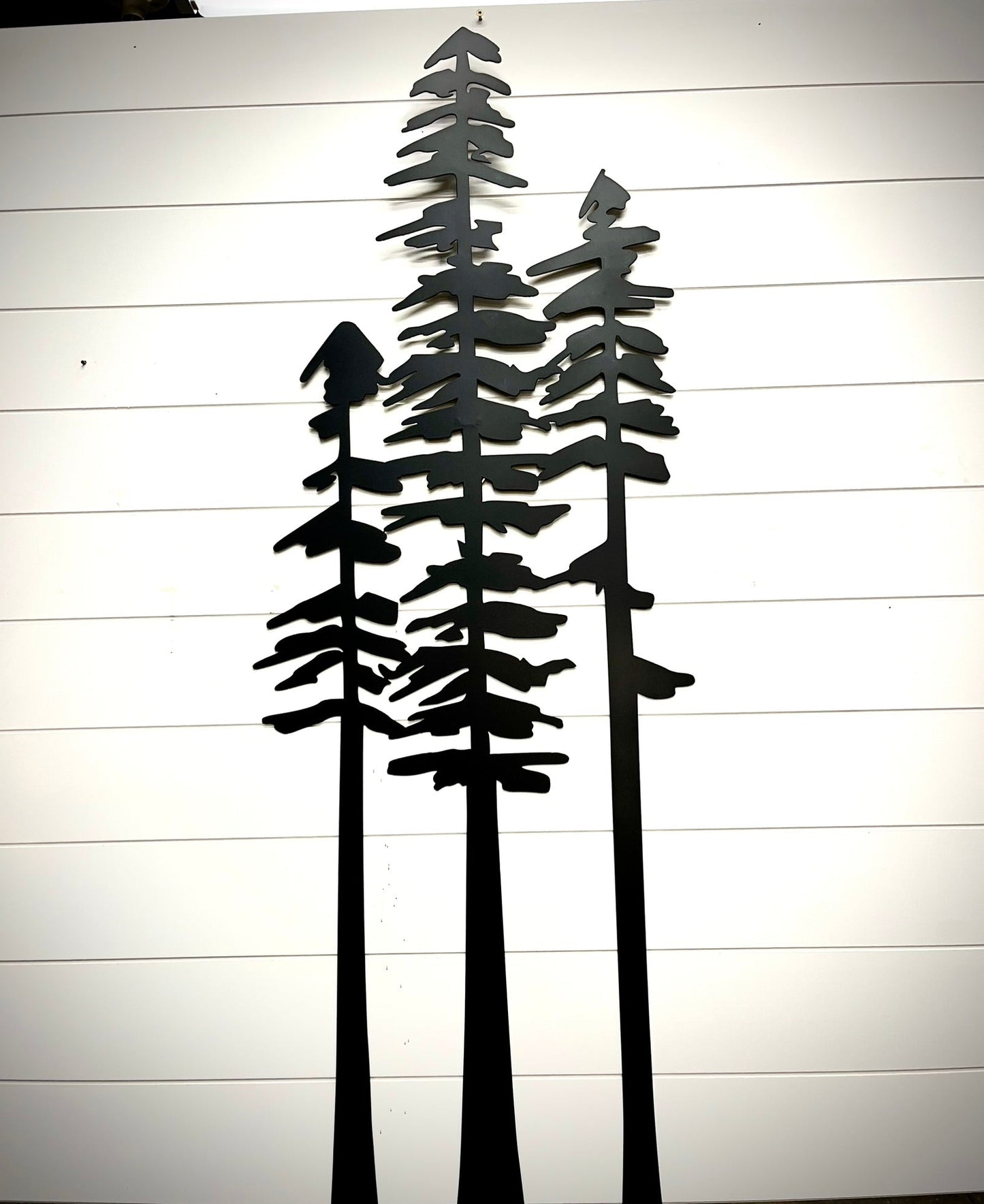 Pine Tree Trio Metal Wall Art