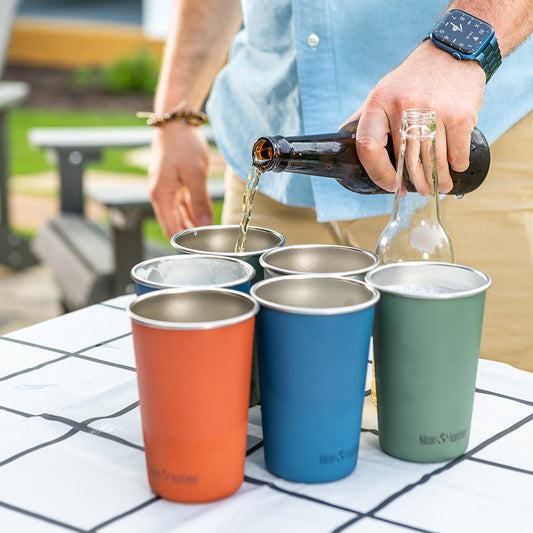 16oz Stainless Steel Pint Cup - 4 Pack