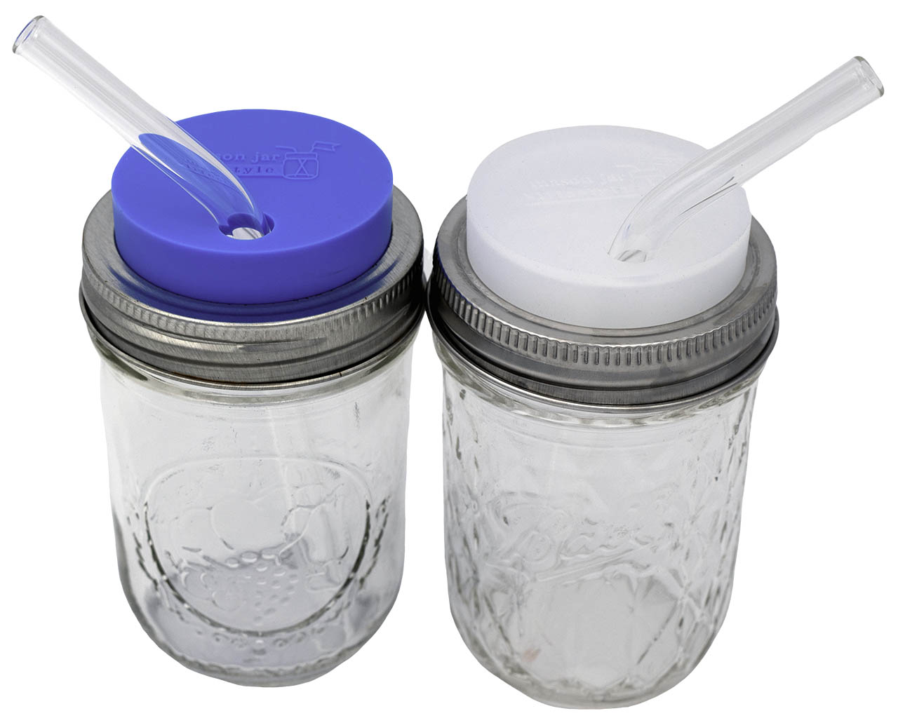 Individual Stainless Steel & Glass Straws for Mason Jars