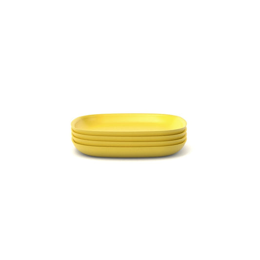Bamboo Side Plate - 4 Piece Set - Lemon