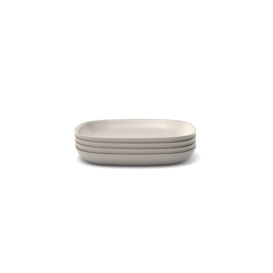 Bamboo Side Plate - 4 Piece Set - Stone