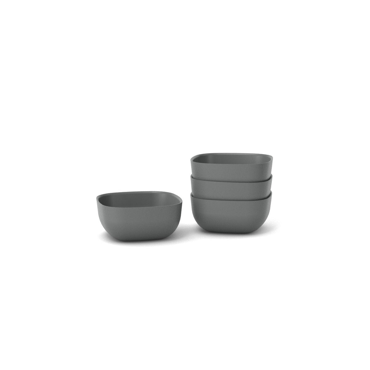Bamboo Small Bowl - 4 Piece Set - Smoke