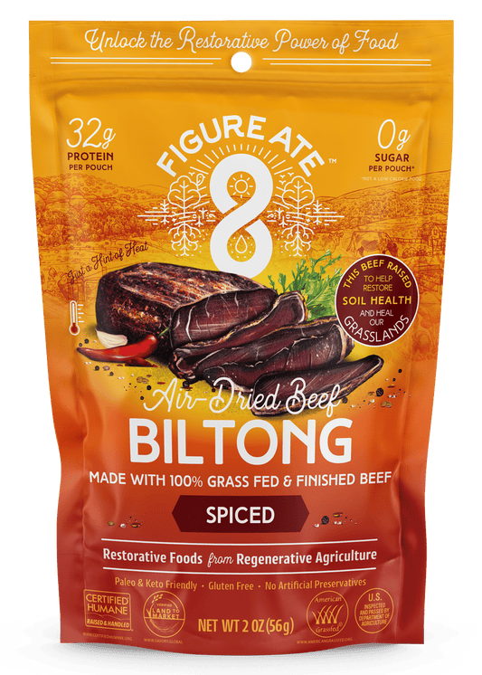 Spiced Grass Fed & Finished Beef Biltong