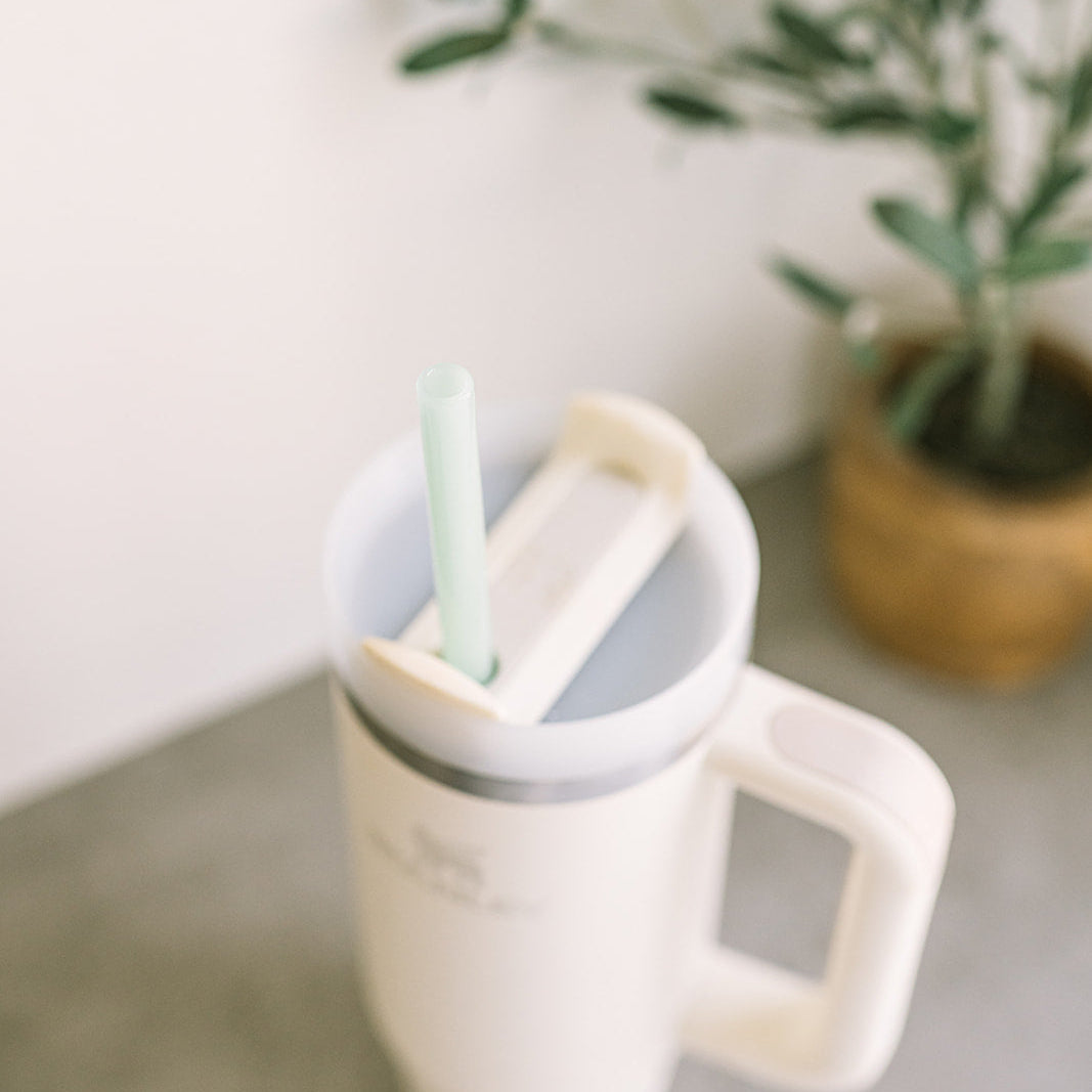 Tumbler 12" Glass Straw Set for Stanley, YETI & Owala - Seaglass