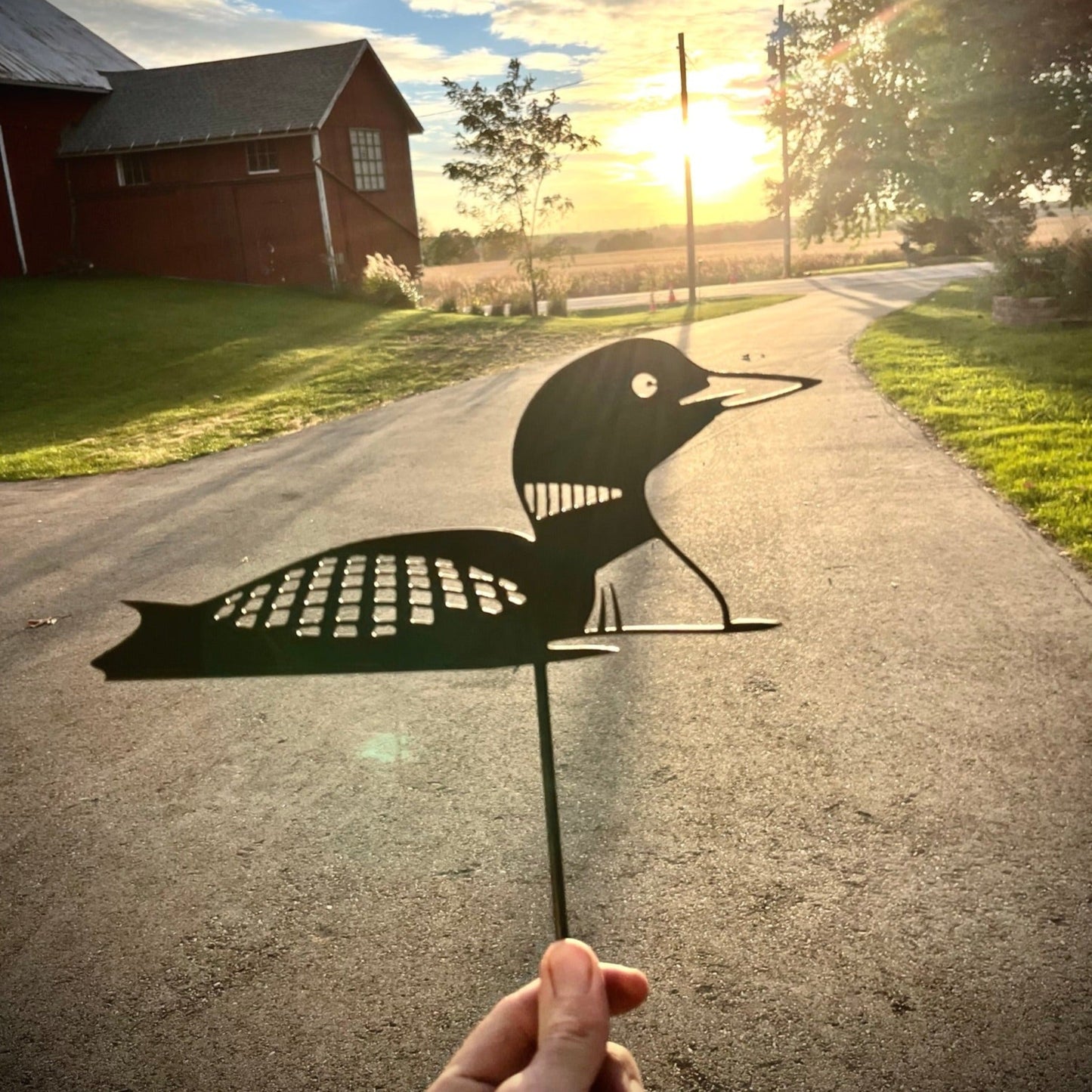 Steel Loon Yard Stake