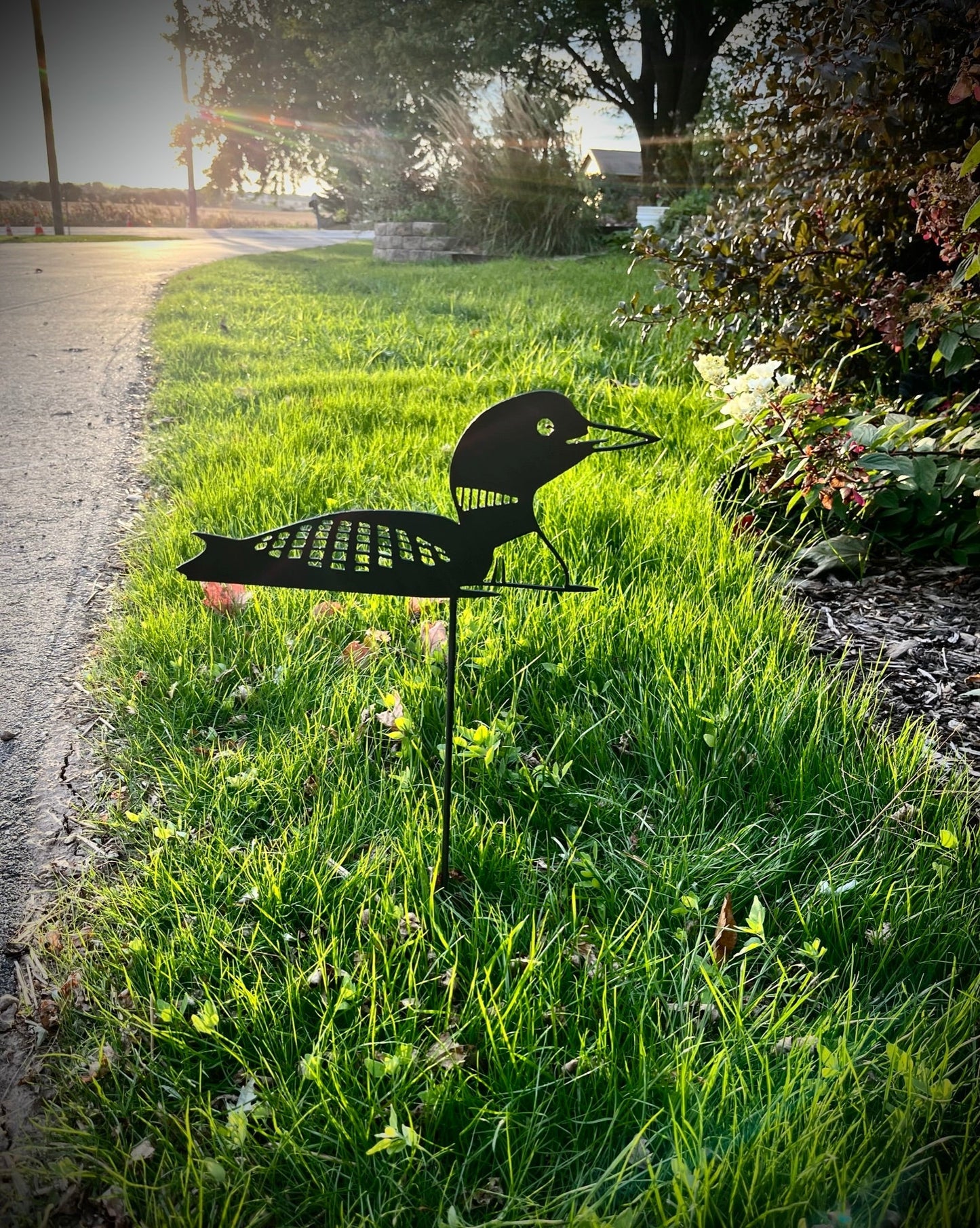 Steel Loon Yard Stake