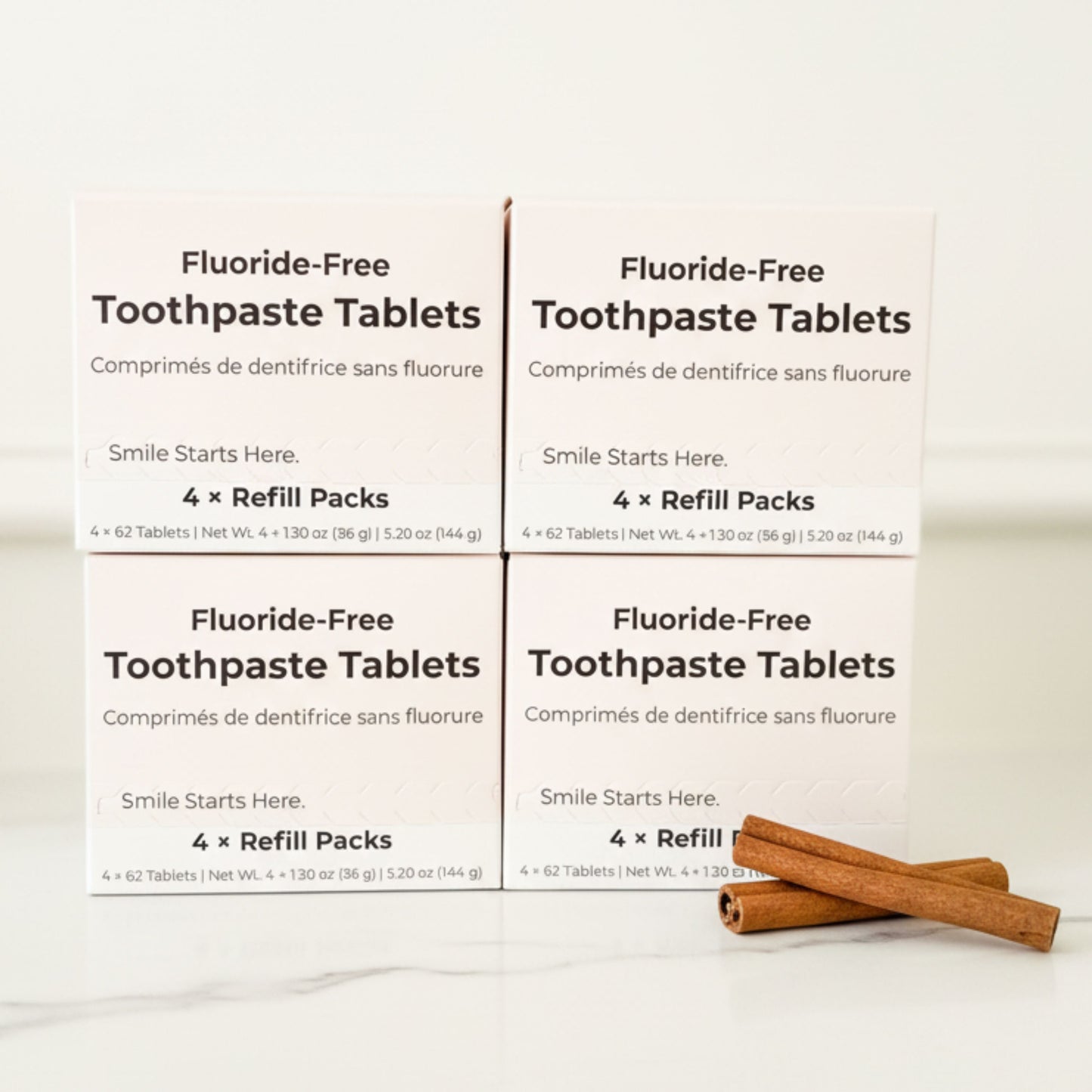 Fluoride-Free Cinnamon Toothpaste Tablets — 4 Months
