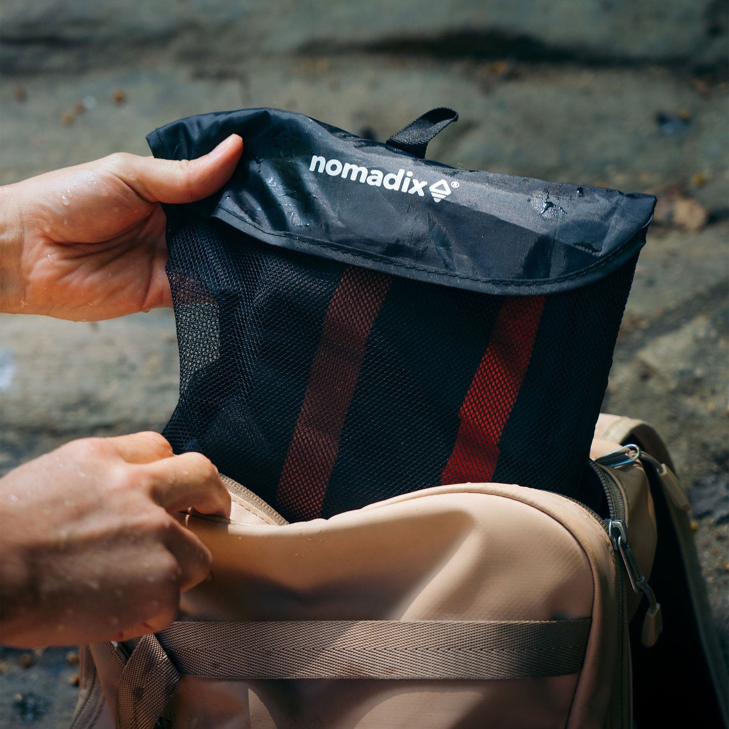 Ultralight Towel: Pinstripes Multi