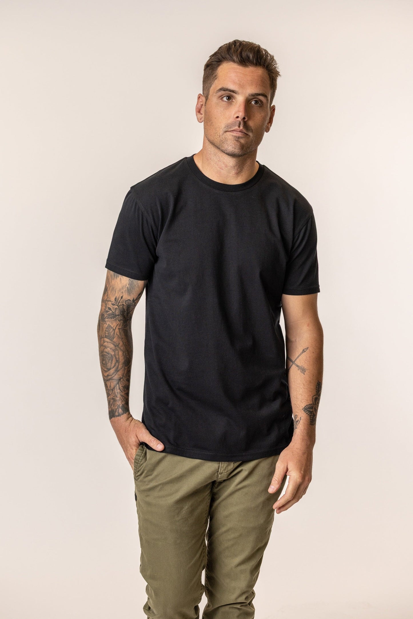 Organic Cotton Men's Crew Neck Tee