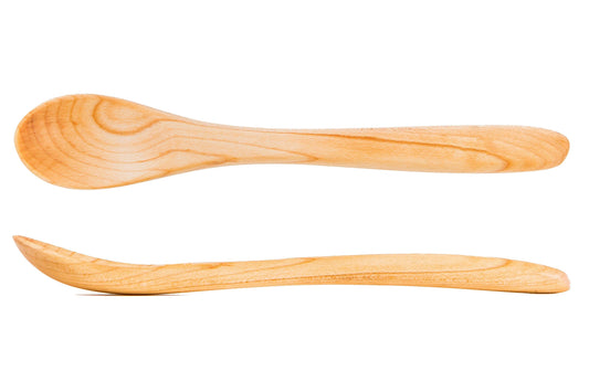 wooden toddler spoon