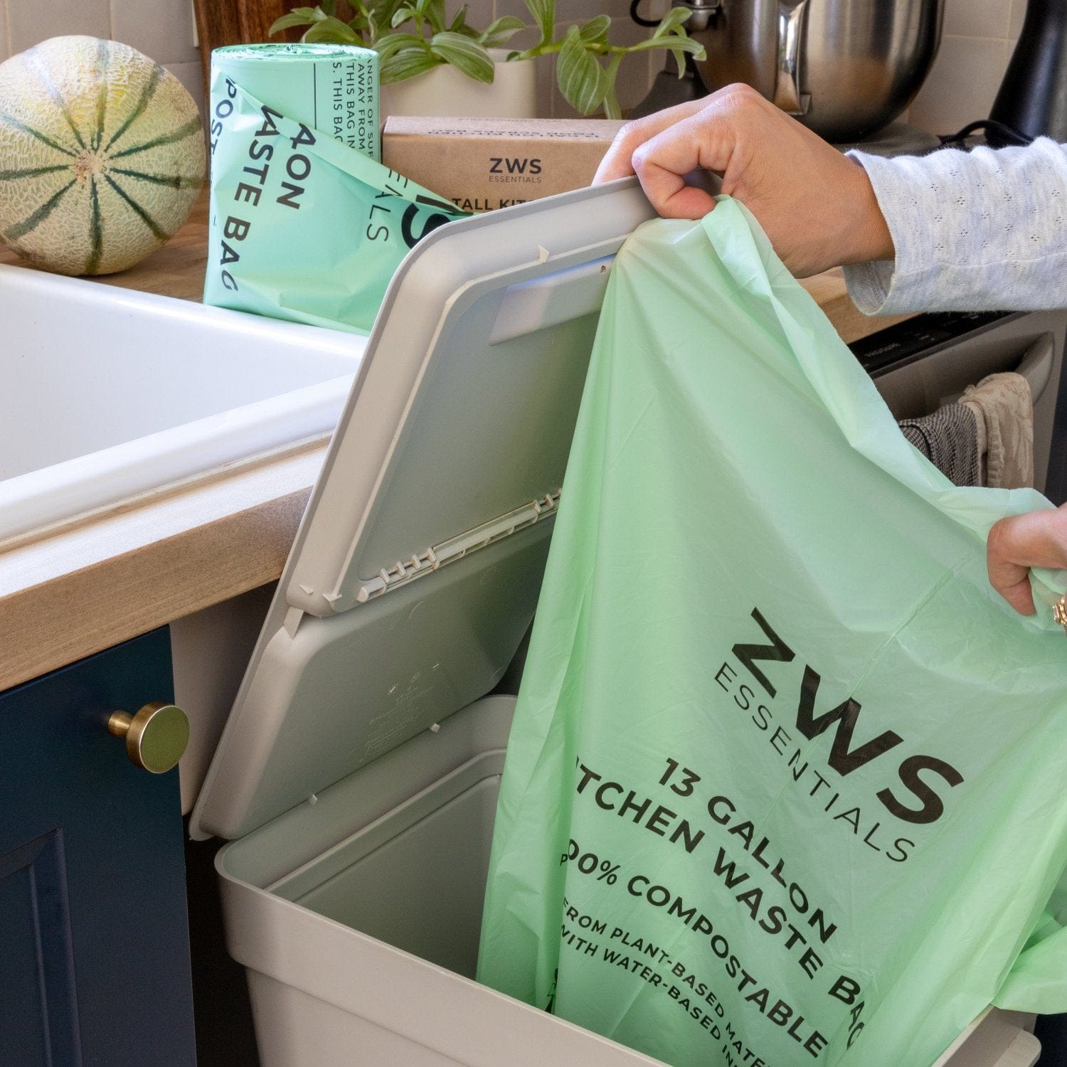 Garbage Essentials Compostable Trash Bags – Bluedot Living Collection