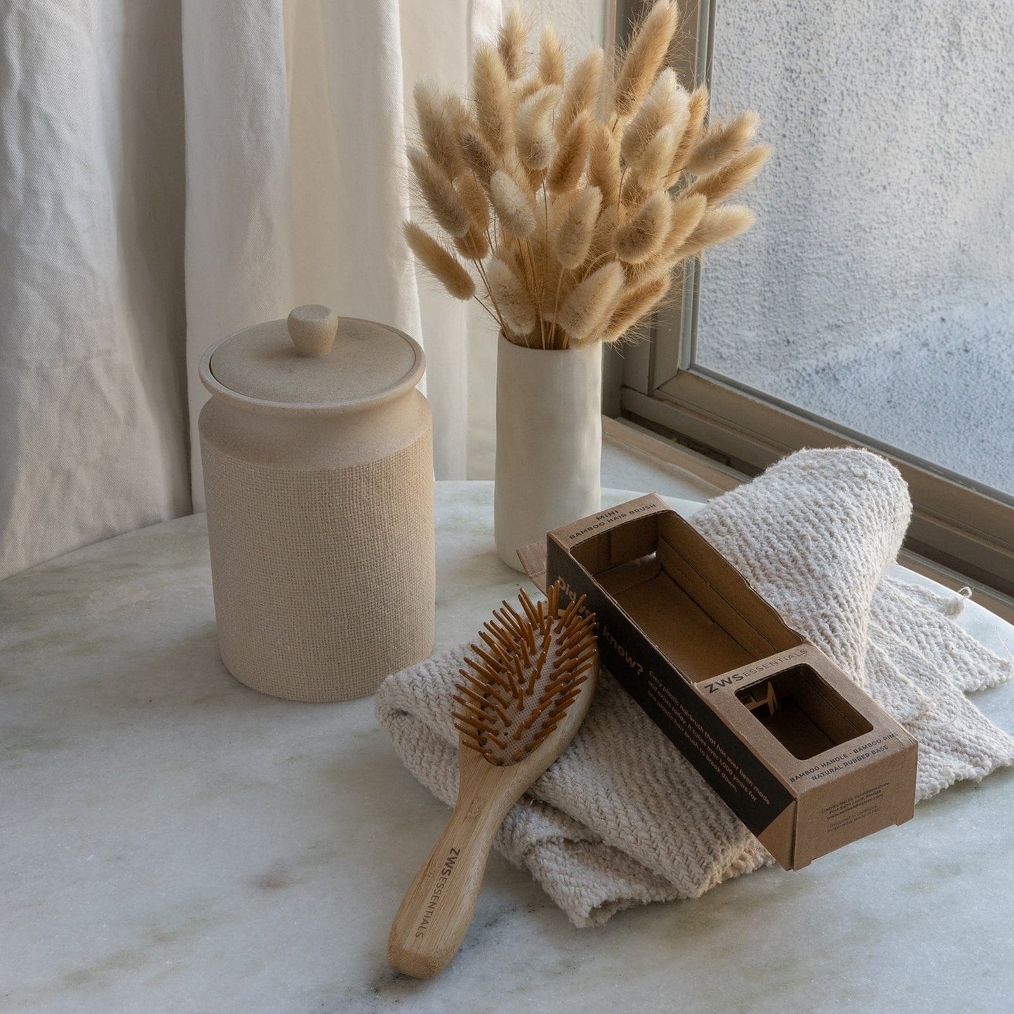 Mini Bamboo Hair Brush - Zero Waste Hair Brush