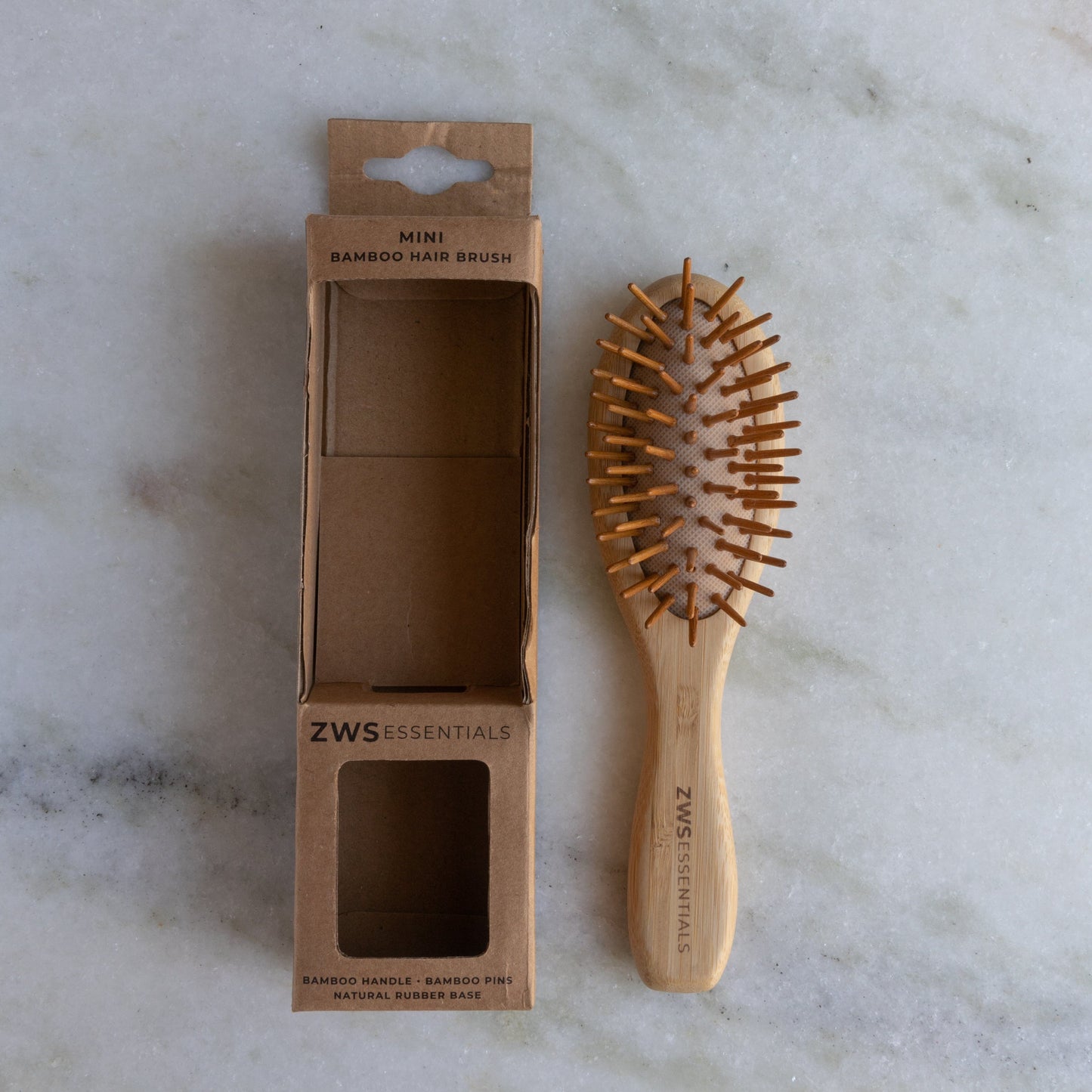 Mini Bamboo Hair Brush - Zero Waste Hair Brush