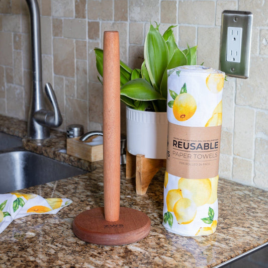 Wooden Paper Towel Holder